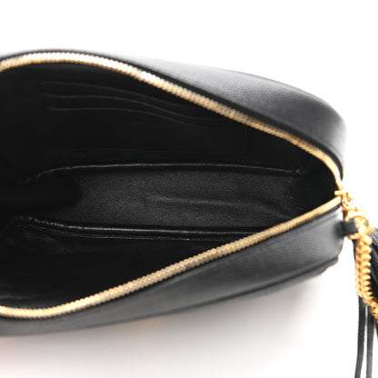 Saint Laurent Grain De Poudre Matelasse Monogram Mini Lou Camera Bag Black 5 of 11