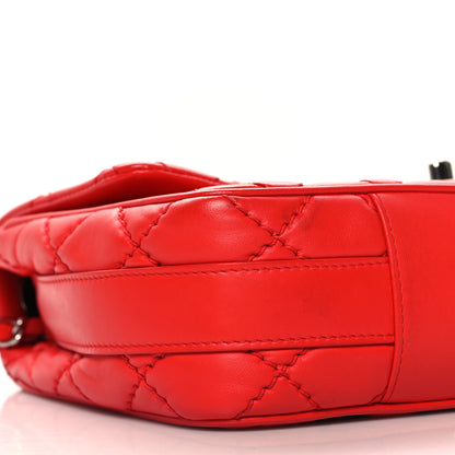 Chanel Lambskin Quilted Medium Easy Carry Flap Red 9 of 11