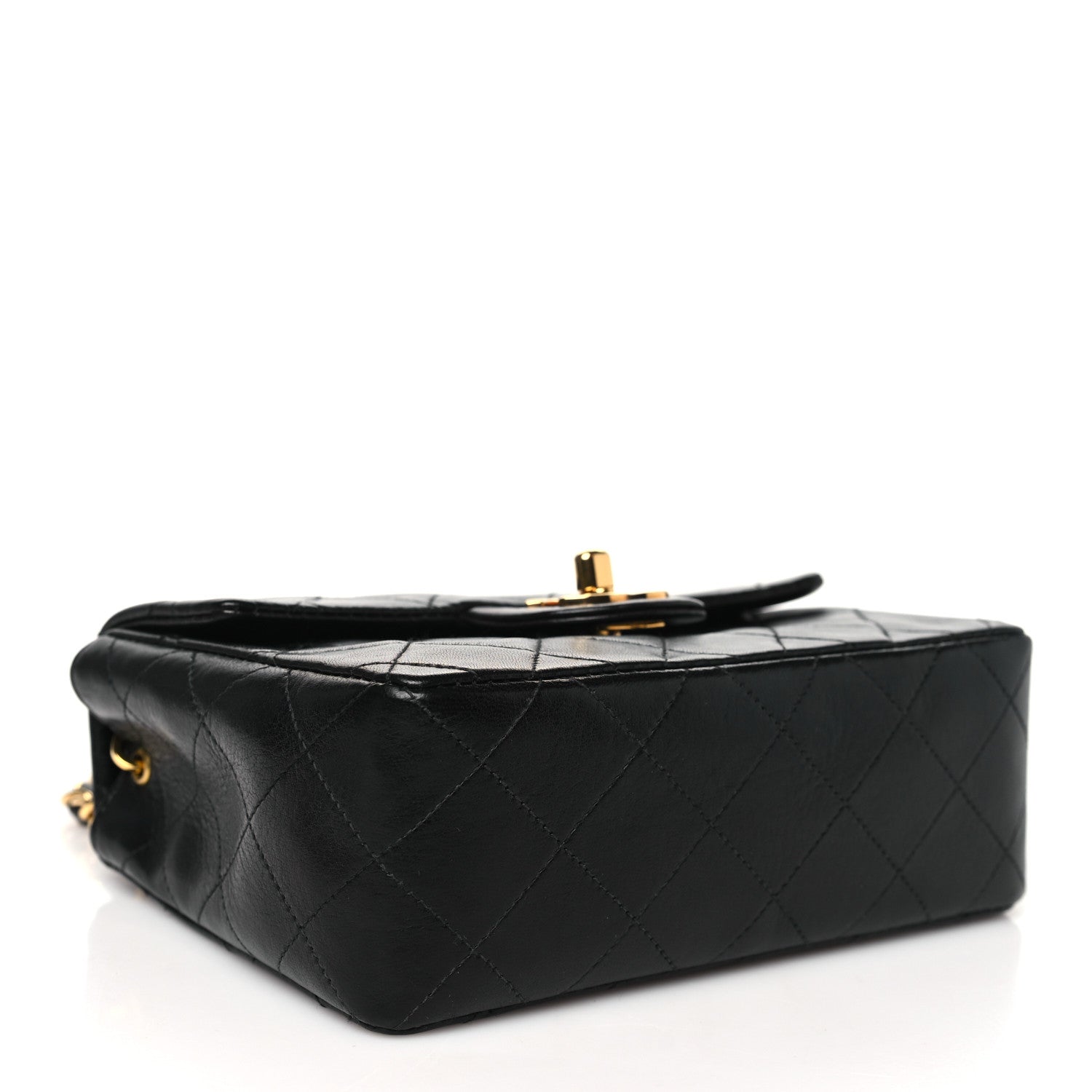 Chanel Lambskin Quilted Mini Square Flap Black 4 of 10