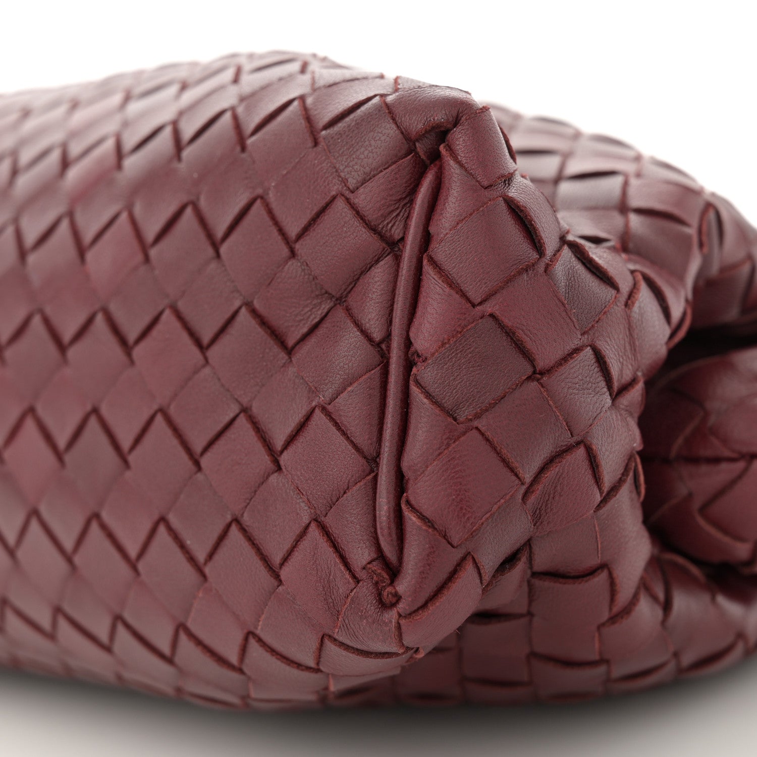 Bottega Veneta Nappa Intrecciato The Lauren 1980 Clutch Gigolo Red 11 of 12