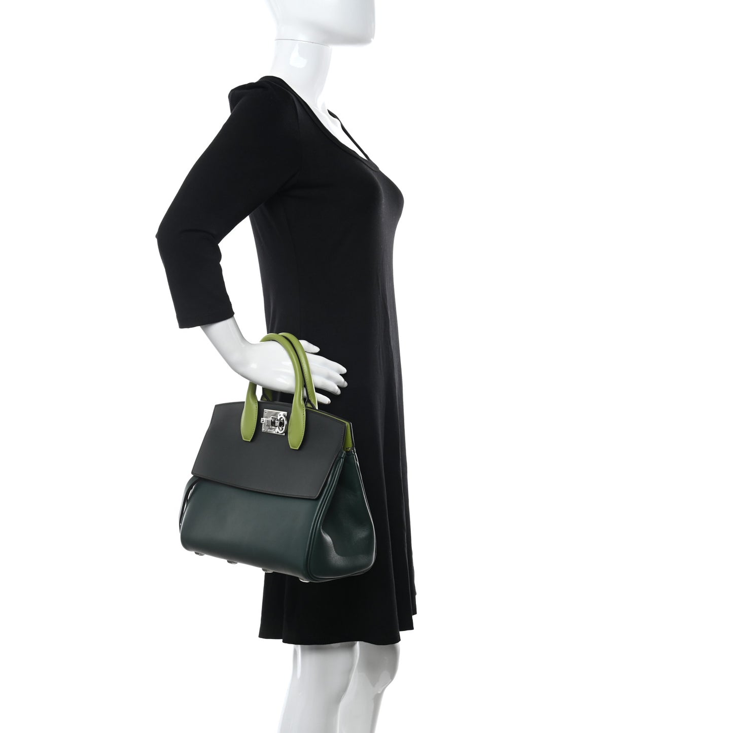 Calfskin The Studio Bag Pine Absinthe