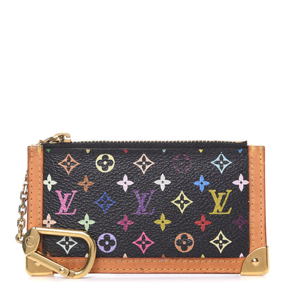Louis Vuitton Monogram Multicolor Key Pouch Black 1 of 8