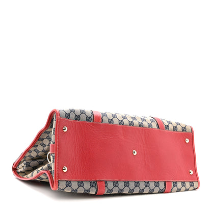Gucci Monogram Work Tote Navy Red 4 of 14