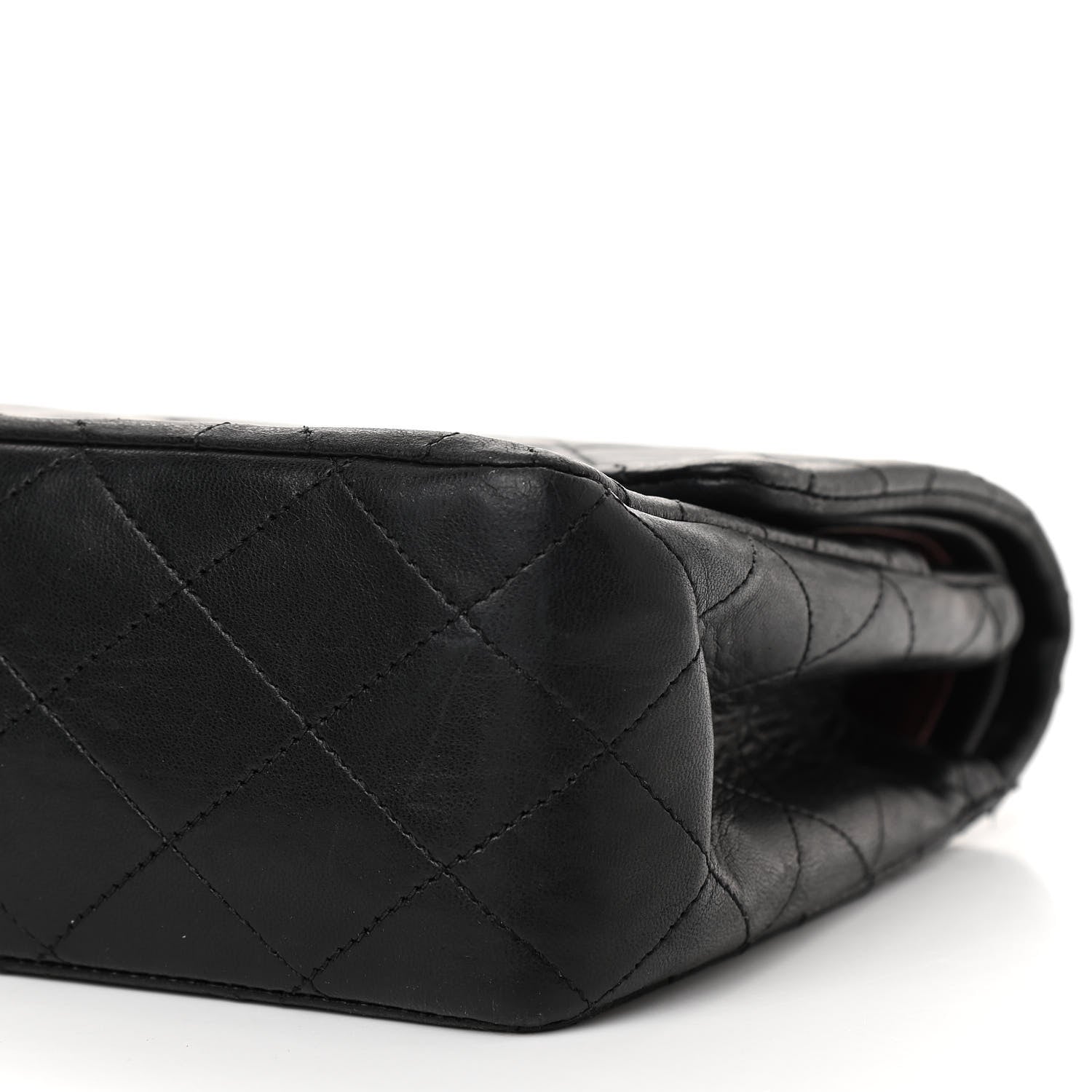 Chanel Lambskin Quilted Medium Double Flap Black 10 of 14