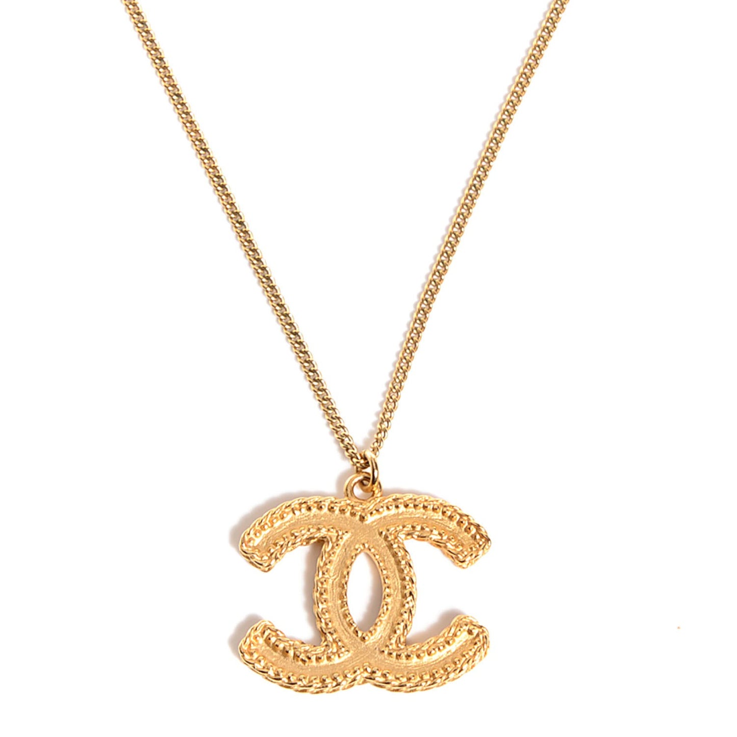CC Pendant Necklace Gold