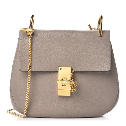 Chloe Grained Lambskin Drew Shoulder Bag Motty Grey 1 of 10