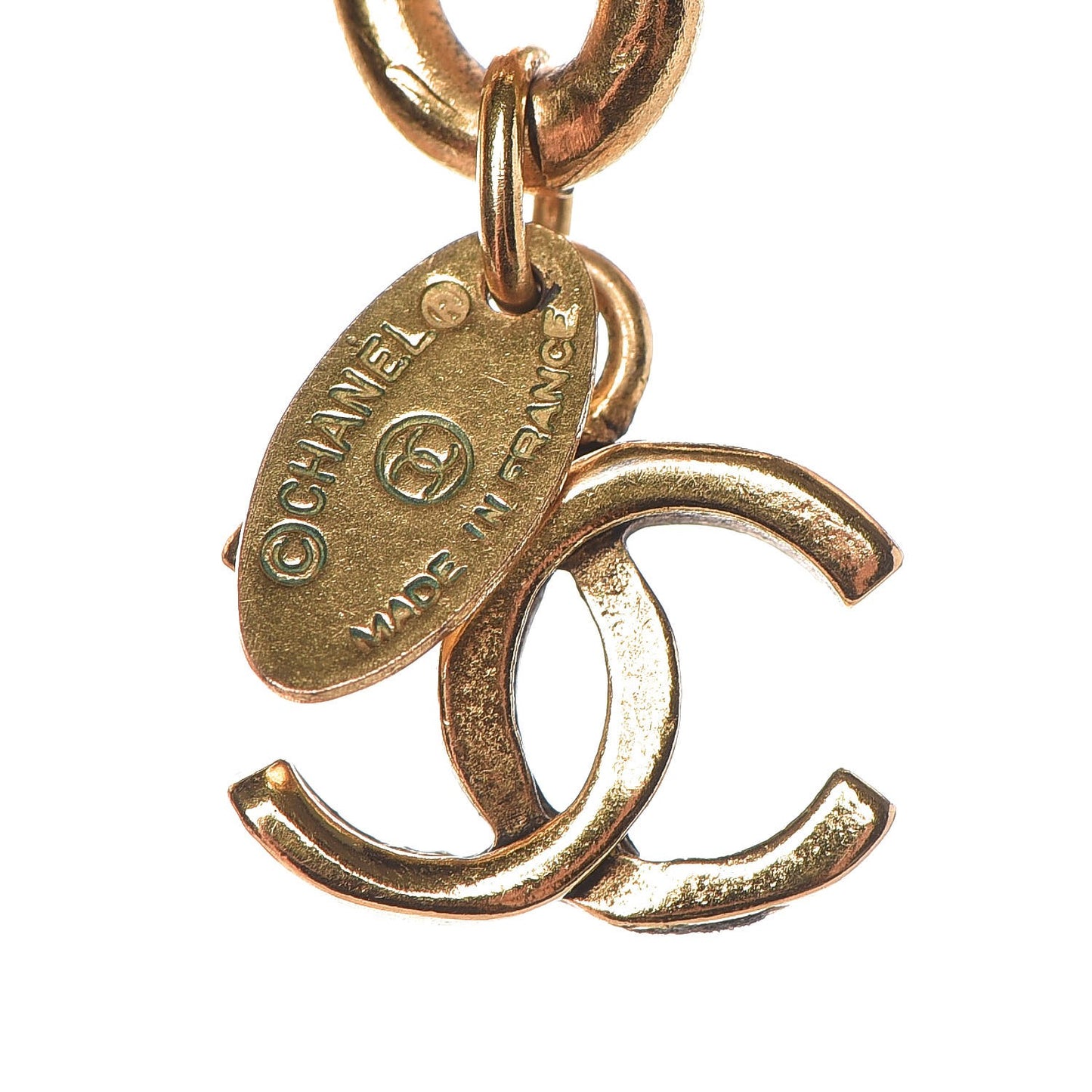 31 Rue Cambon Paris CC Medallion Necklace Gold