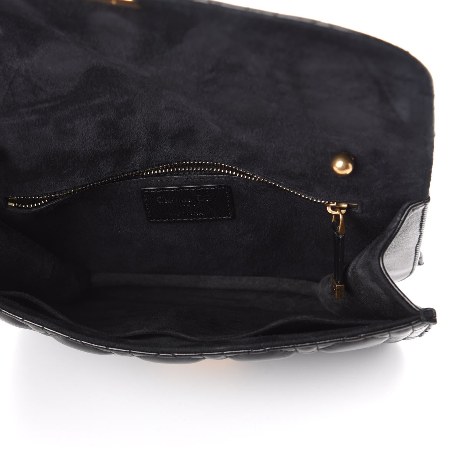 Christian Dior Lambskin Cannage Large Dioraddict Flap Bag Black 5 of 9