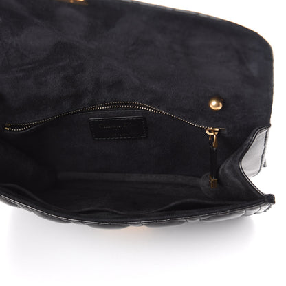 Christian Dior Lambskin Cannage Large Dioraddict Flap Bag Black 5 of 9