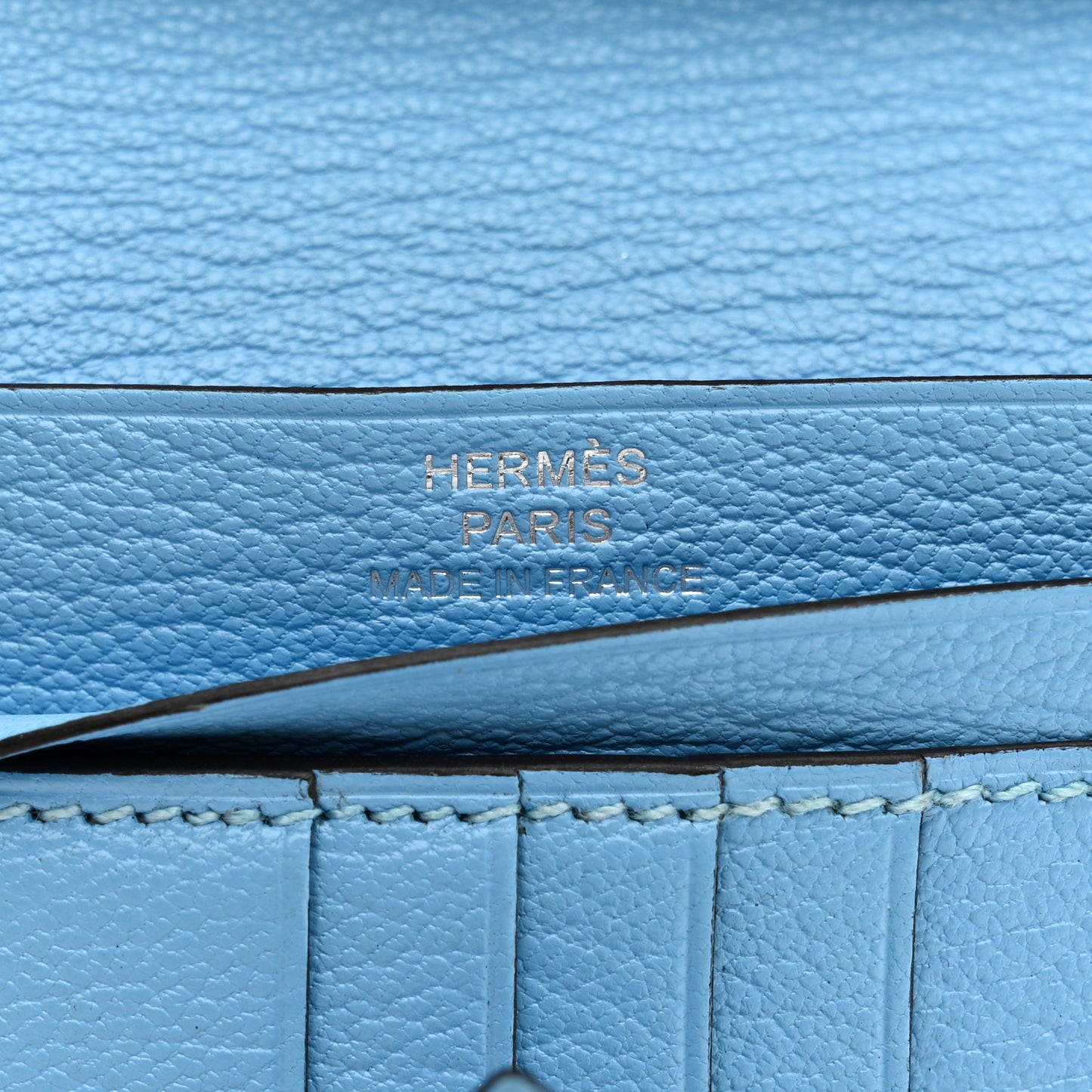 Chevre Mysore Bearn Compact Wallet Celeste