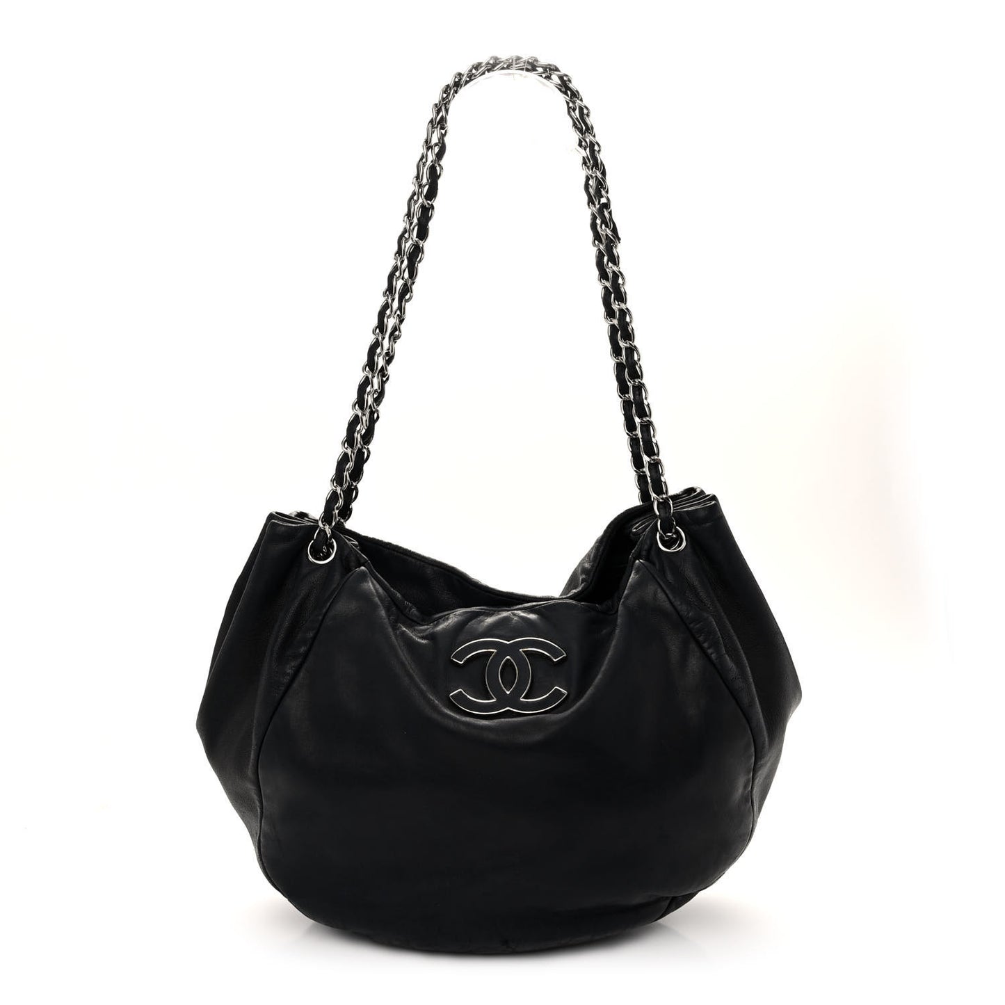 Lambskin Sensual Hobo Black