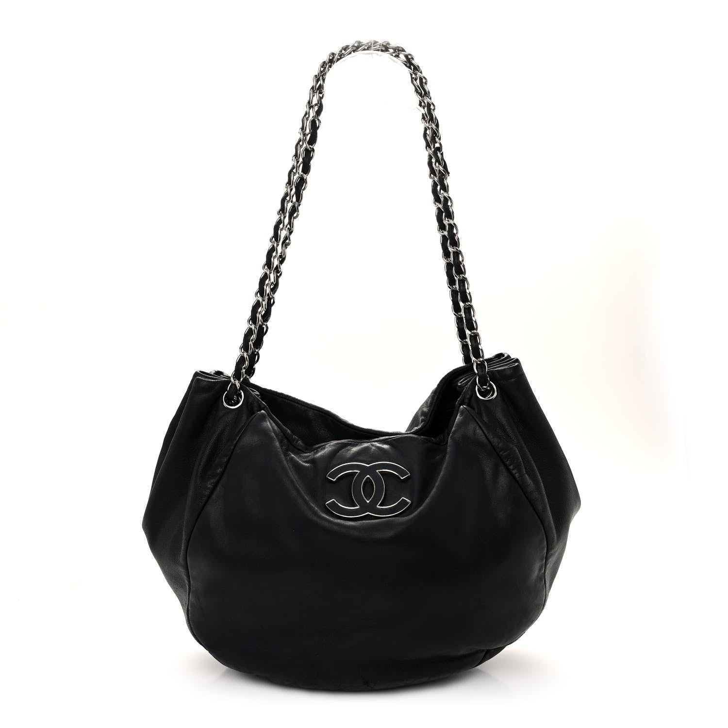 Chanel Lambskin Sensual Hobo Black 1 of 10