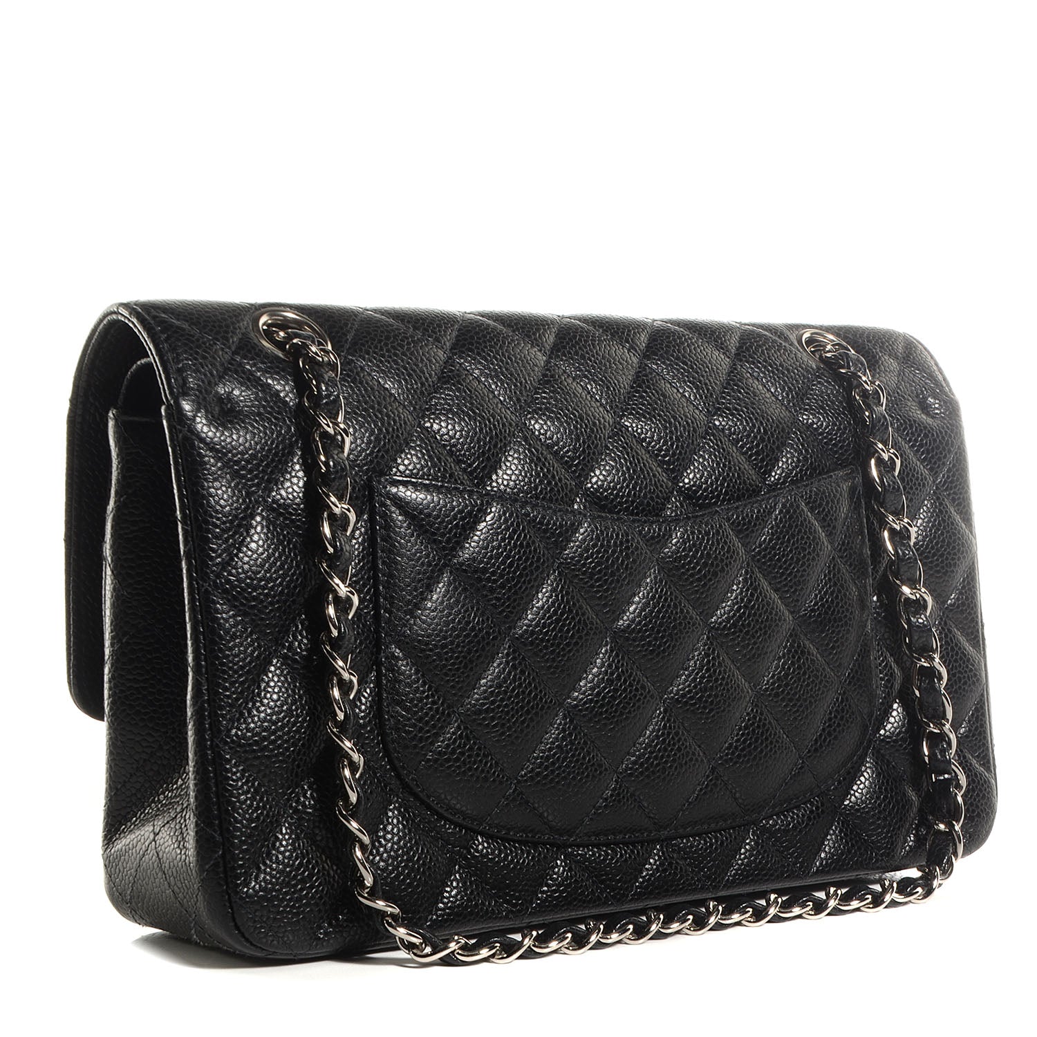 Chanel Caviar Quilted Medium Double Flap Black 3 of 8