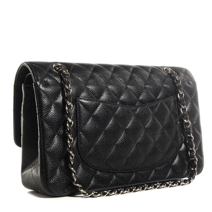 Chanel Caviar Quilted Medium Double Flap Black 3 of 8