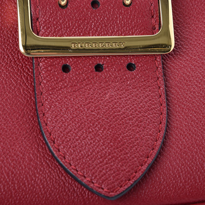 Burberry Soft Grain Calfskin Small Buckle Zip Bag Parade Red 11 of 12