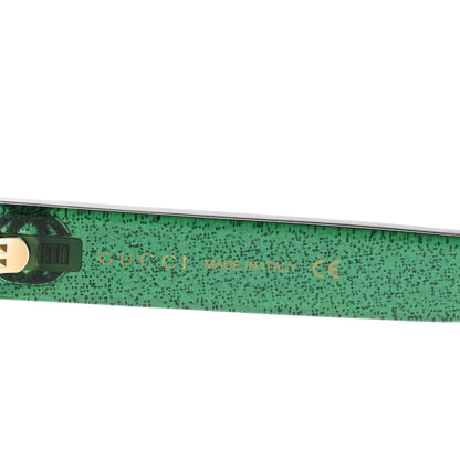 Gucci Acetate Glitter Square Frame Sunglasses GG0347S Green 5 of 9