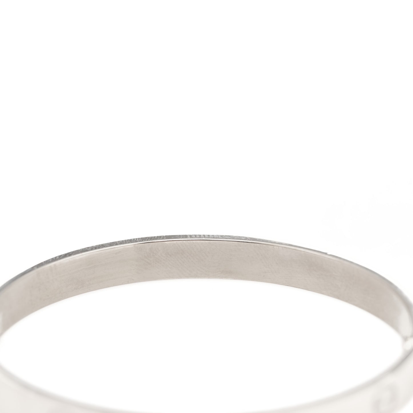 18K White Gold LOVE Bracelet 17