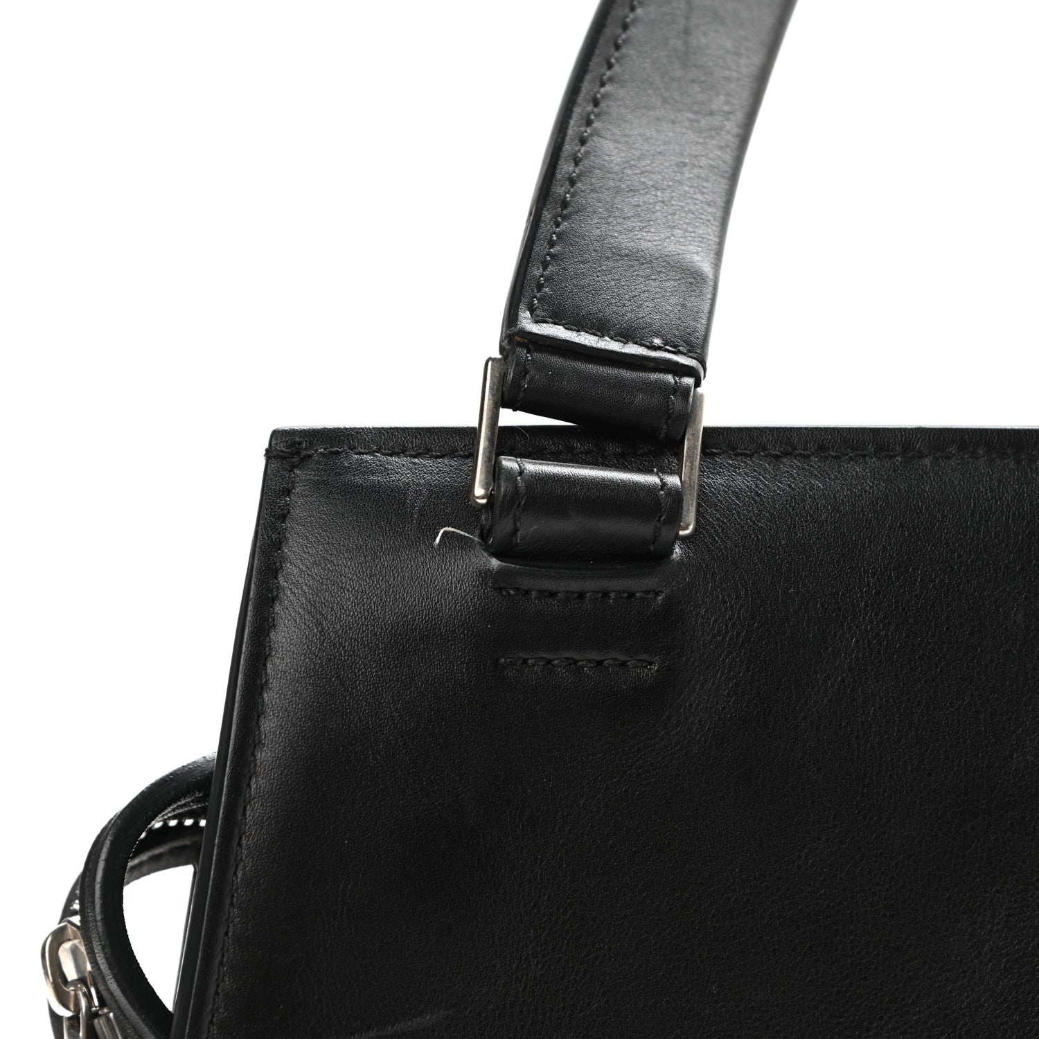 Celine Supple Calfskin Large Bi-Color Edge Shoulder Bag Beige 14 of 21