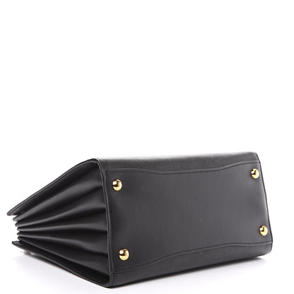 Prada Saffiano City Calfskin Medium Bibliothèque Top Handle Black 3 of 8