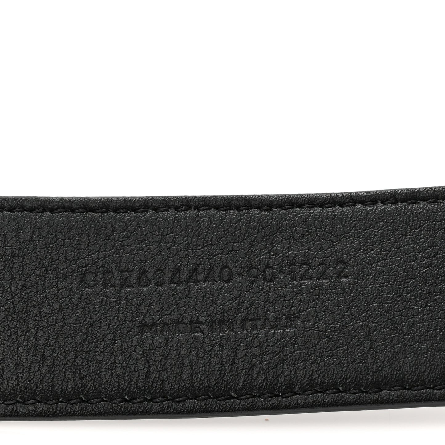 Grained Calfskin Monogram Cassandre Square Buckle Belt 90 36 Black