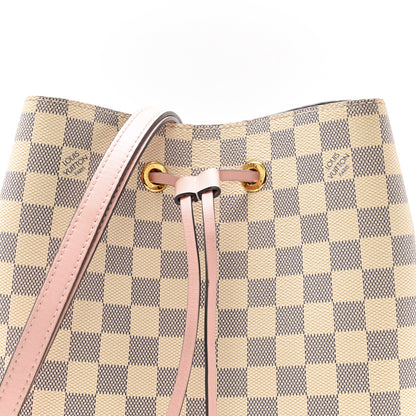 Louis Vuitton Damier Azur Neonoe MM Eau De Rose 9 of 12