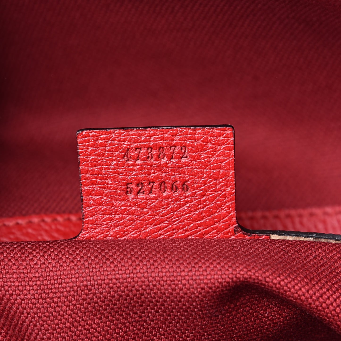 Canvas Logo Sylvie Stripe Drawstring Backpack Red