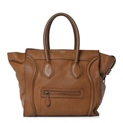 Celine Drummed Calfskin Mini Luggage Camel 1 of 15
