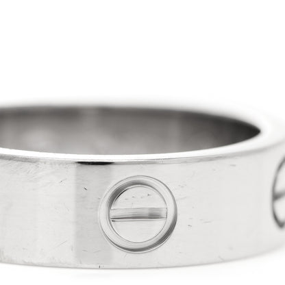Cartier 18K White Gold 5.5mm LOVE Ring 57 8 7 of 7
