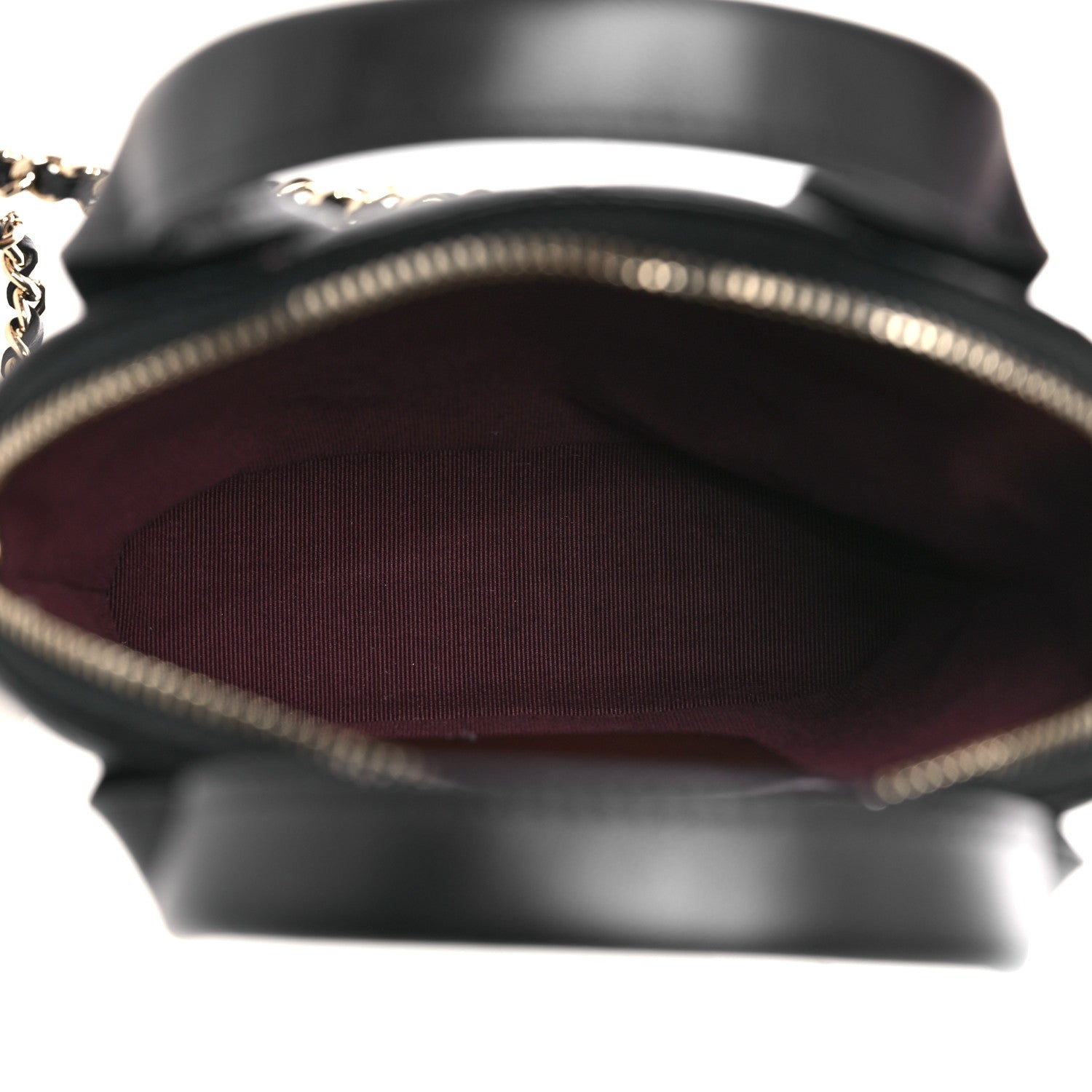 Chanel Caviar Quilted Top Handle Clutch With Chain Black 5 of 11