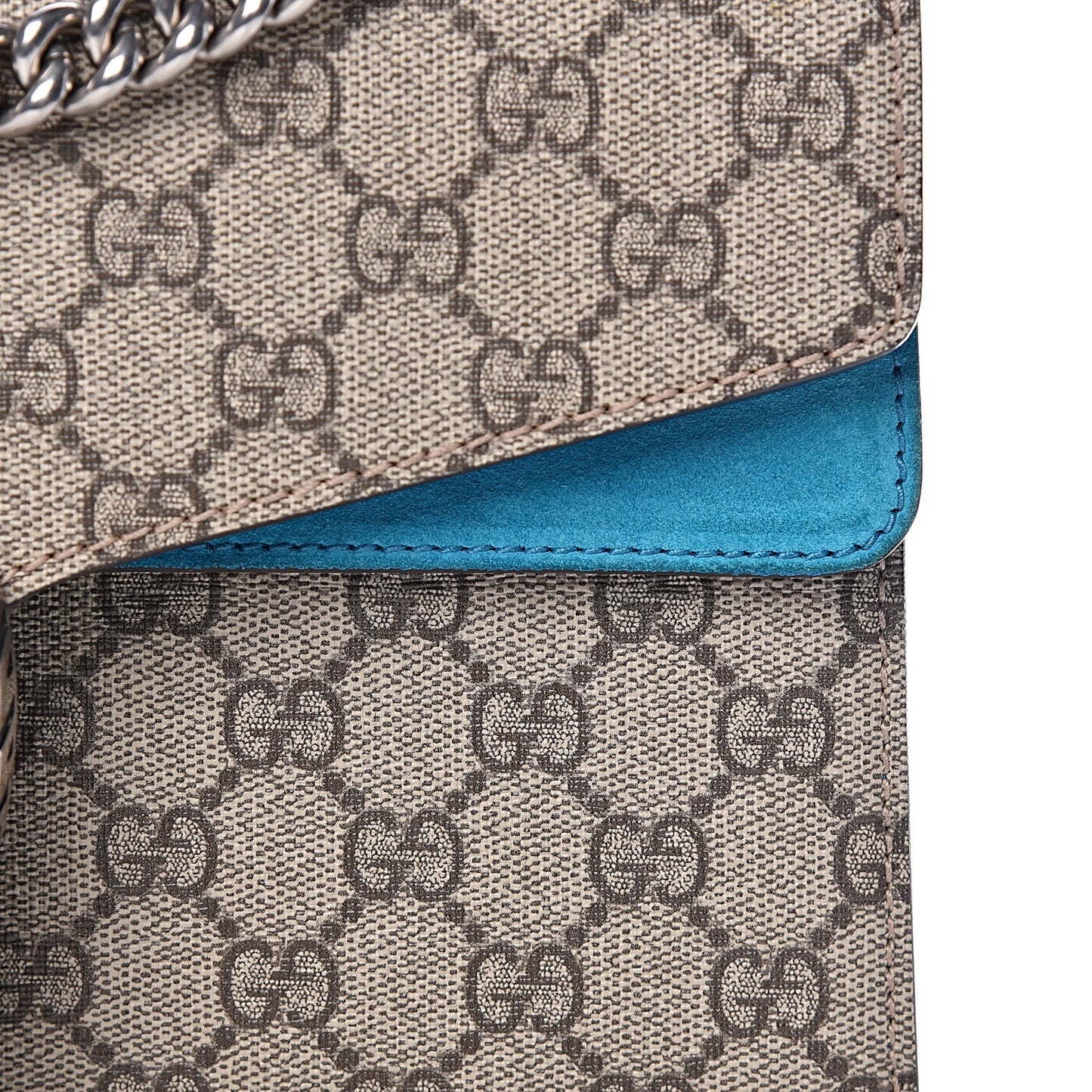 GG Supreme Monogram Small Dionysus Shoulder Bag Bright Turquoise