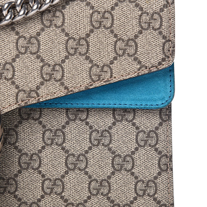 Gucci GG Supreme Monogram Small Dionysus Shoulder Bag Bright Turquoise 9 of 11
