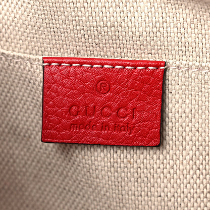 Gucci Pebbled Calfskin Small Soho Disco Bag Tabasco Red 6 of 10