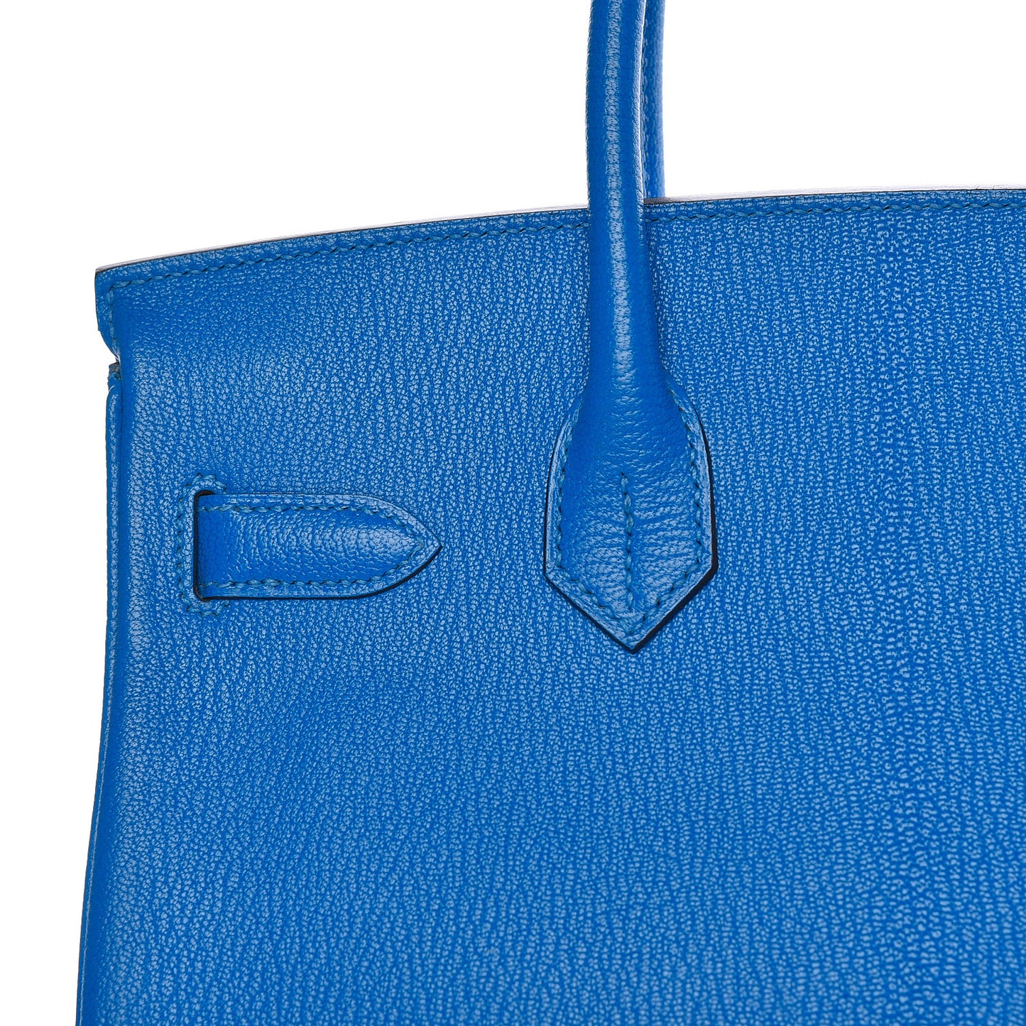 Chevre Mysore Horseshoe Birkin 30 Bleu Hydra Bleu Paon
