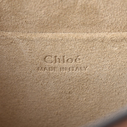 Chloe Calfskin Suede Medium Nile Bracelet Bag Caramel 6 of 7