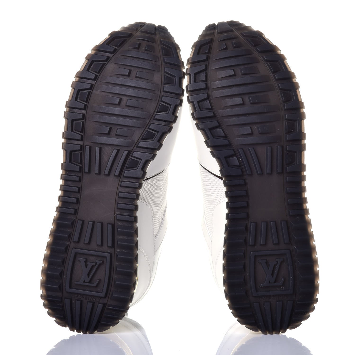 Louis Vuitton Suede Monogram Run Away Sneakers 38 White 6 of 10