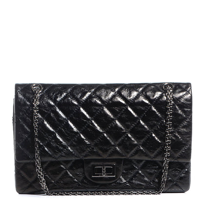 Chanel Glazed Calfskin 2.55 Reissue 227 Flap Black 1 of 9