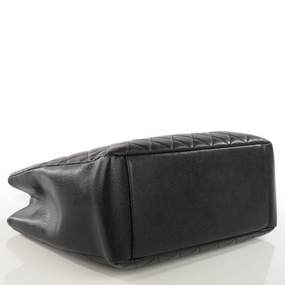 Chanel Caviar Quilted Grand Shopping Tote GST Black 4 of 10
