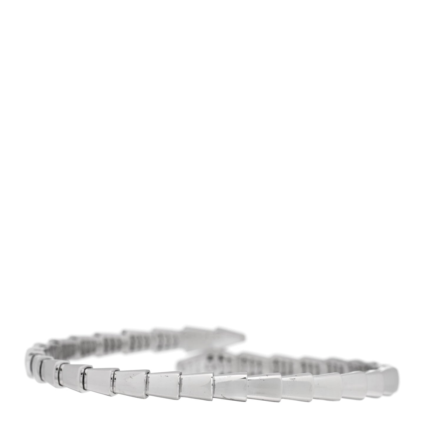18K White Gold Serpenti Viper Bracelet S