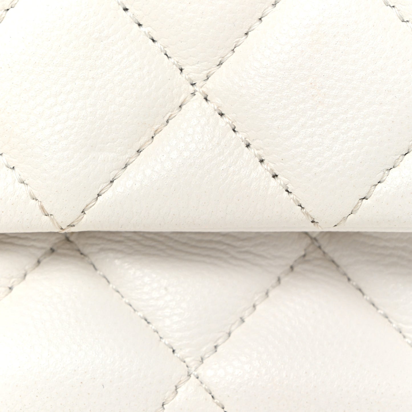 Caviar Quilted Small Top Handle Flap With Chain Black White