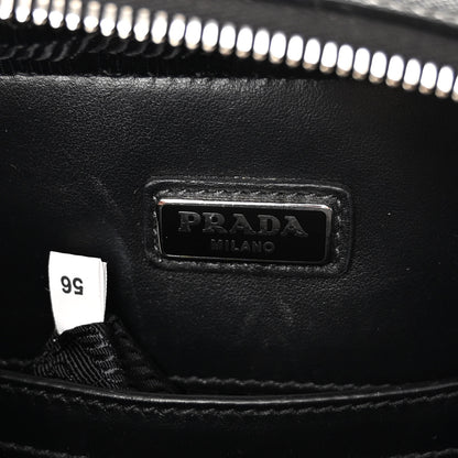 Prada Saffiano Crossbody Messenger Bag Black 7 of 12