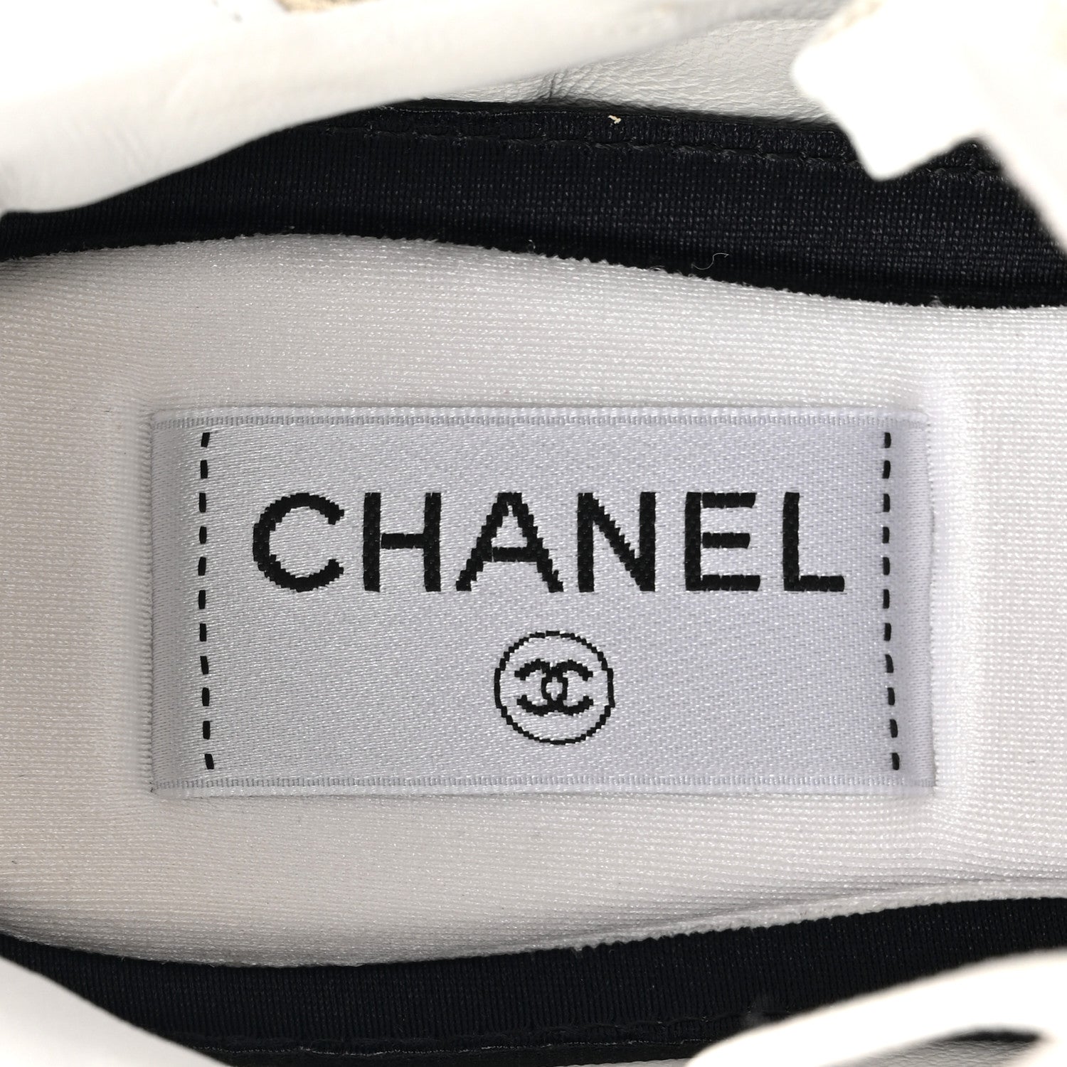 Chanel Laminated Calfskin Suede Quilted Womens CC Sneakers 37 Gold 8 of 10