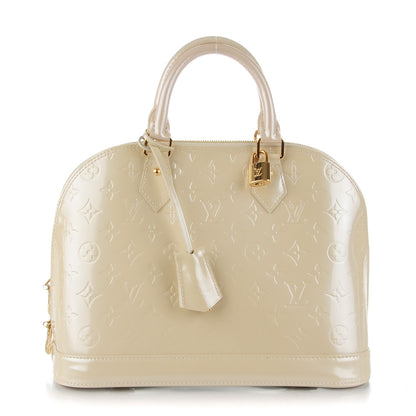 Louis Vuitton Vernis Alma PM Blanc Corail 1 of 7