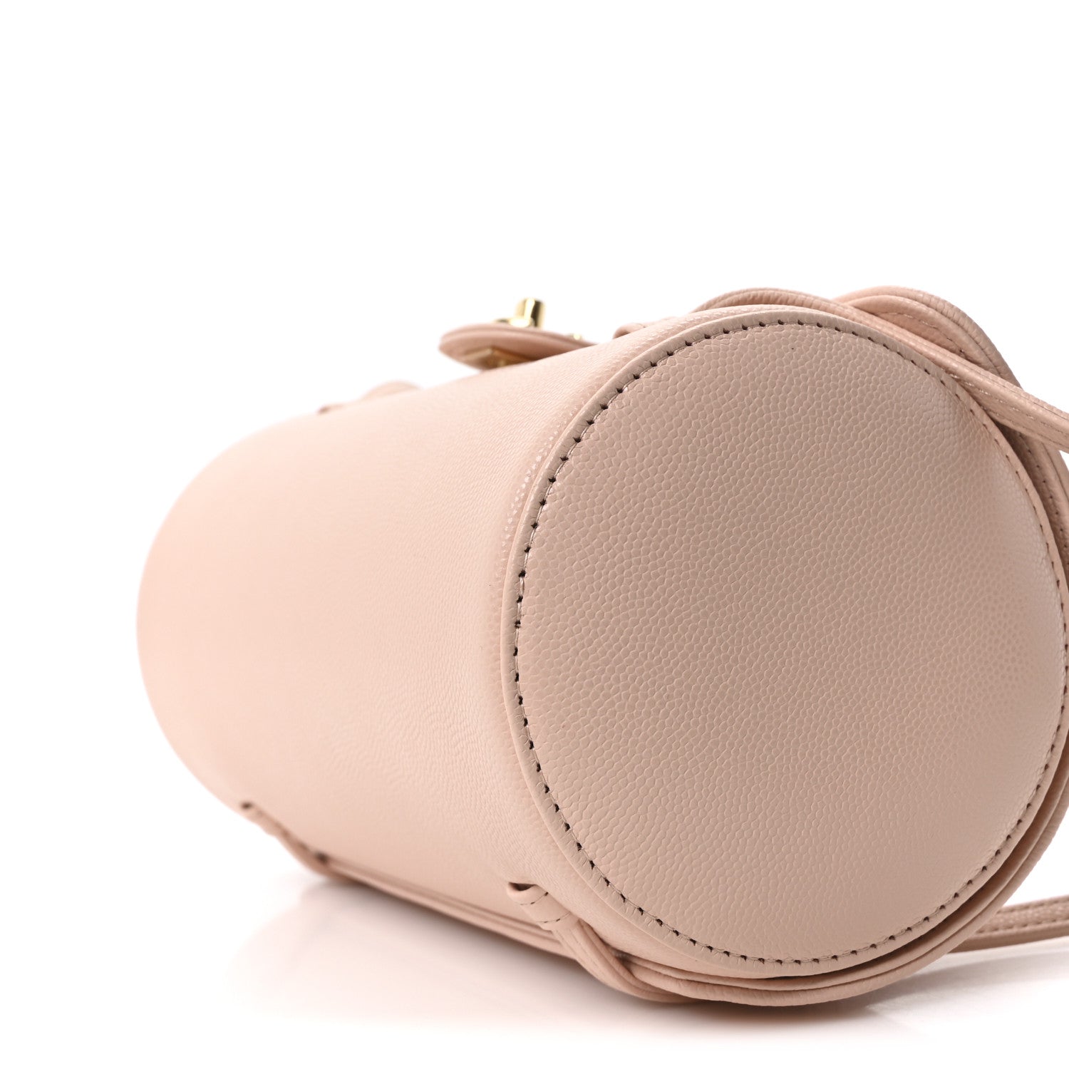 Chanel Shiny Caviar Preppy Coco Small Bowling Bag Rose Light Pink 10 of 11