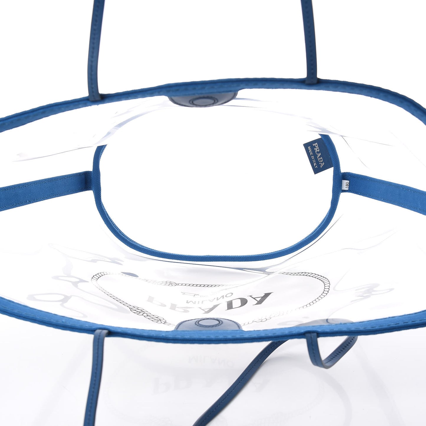Plexiglass Canapa Shopper Tote Azzurro