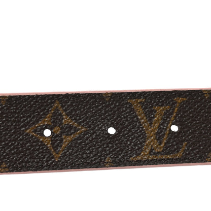 Louis Vuitton Calfskin Monogram 30mm LV Initiales Reversible Belt 80 32 Rose Ballerine 5 of 6