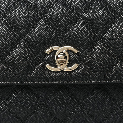 Chanel Caviar Quilted Mini Coco Handle Flap Black 8 of 10