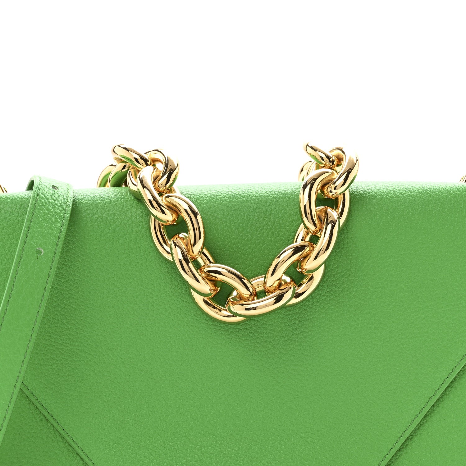 Bottega Veneta Calfskin Mount Envelope Bag Parakeet 8 of 16