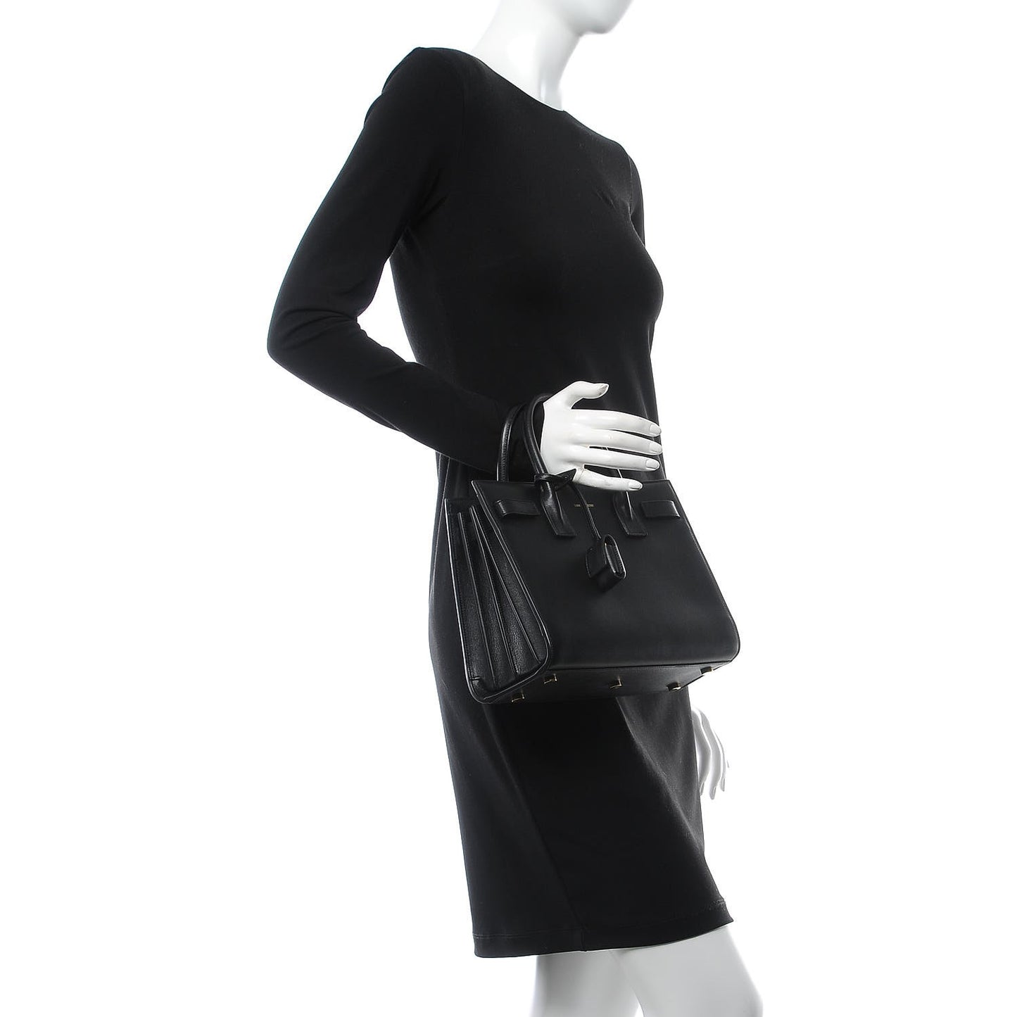 Calfskin Baby Sac de Jour Black