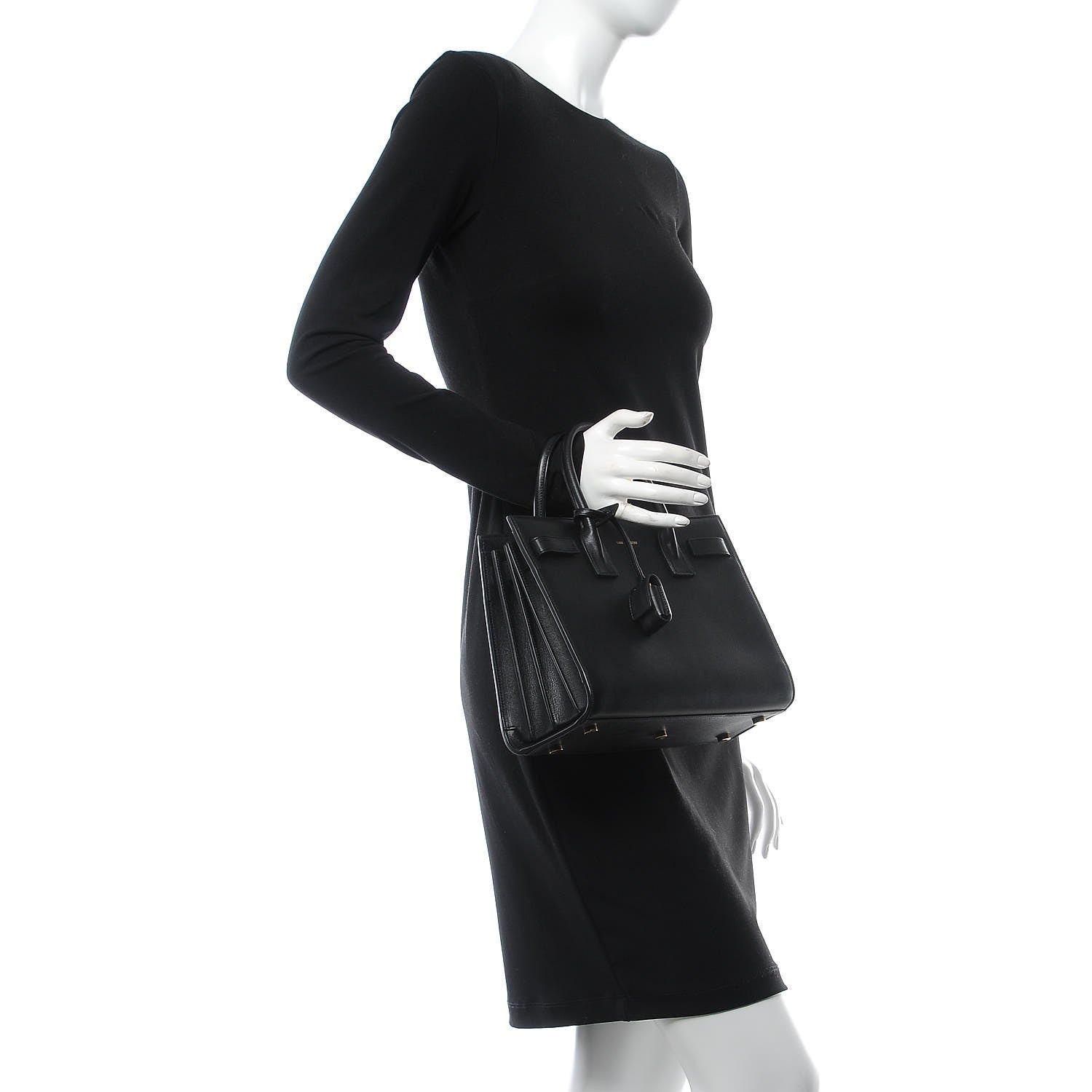 Saint Laurent Calfskin Baby Sac de Jour Black 3 of 8