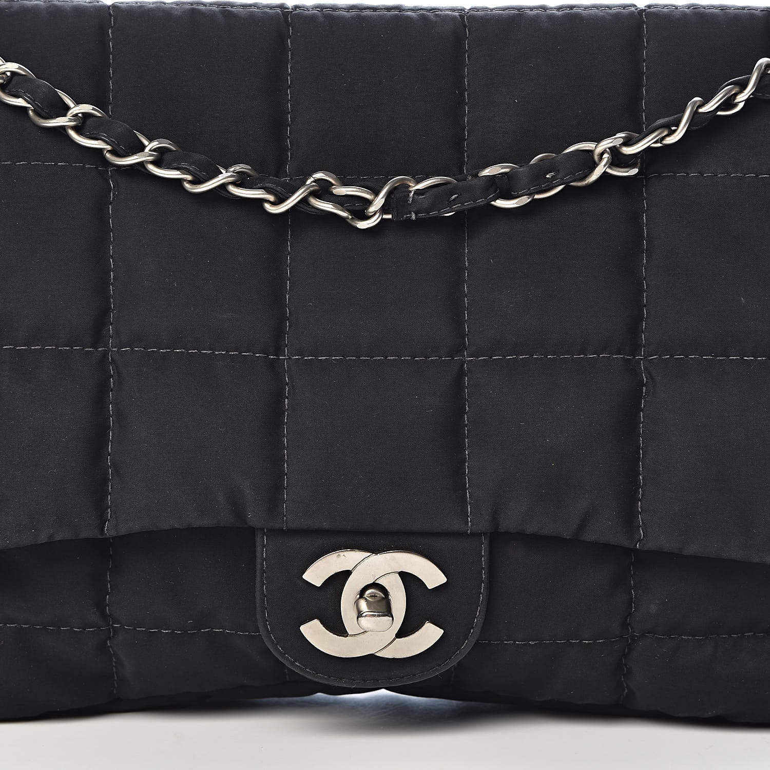 Chanel Nylon Square Quilted Flap Black 15 of 15